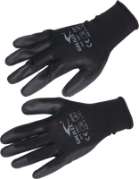 Arbeitshandschuhe schwarz, Grösse 10