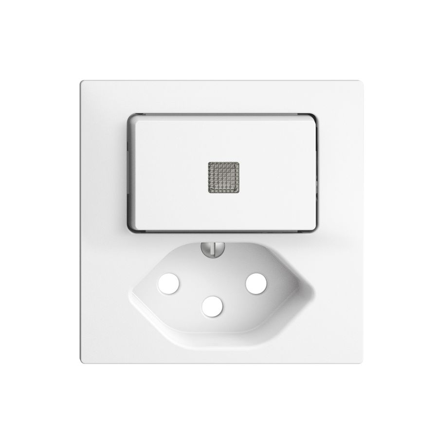 Kit frontal EDIZIOdue blanc 60×60mm T13, lentille,