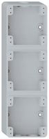 AP-Gehäuse Hager robusto 3×1 276×86mm grau