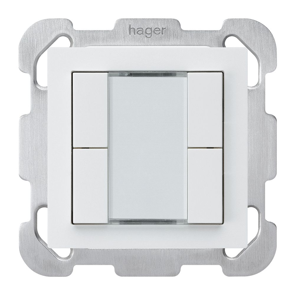 UP-Taster kallysto B KNX 4× s/e-link weiss