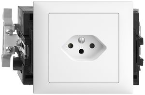 EB-Steckdose EDIZIOdue T13 weiss 49…69mm Snap