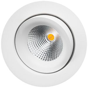 Downlight LED SG Junistar 8W 560lm 920…928 IP20/IP44 42° DALI Ø94mm blanc