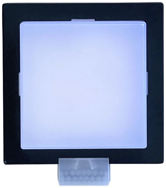 Applique LED Z-Licht Cube PIR 4.5W 500lm 3000K IP65 120×136mm anthracite