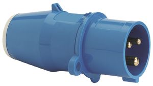 Spina mobile CEE Bals 3P 16A 230V 6h blu IP44 nic.QC.chiudi.