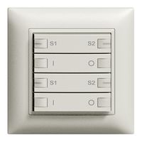 Frontset ON-OFF Szene 2-K/4 T ZEP 88×88mm hellgrau