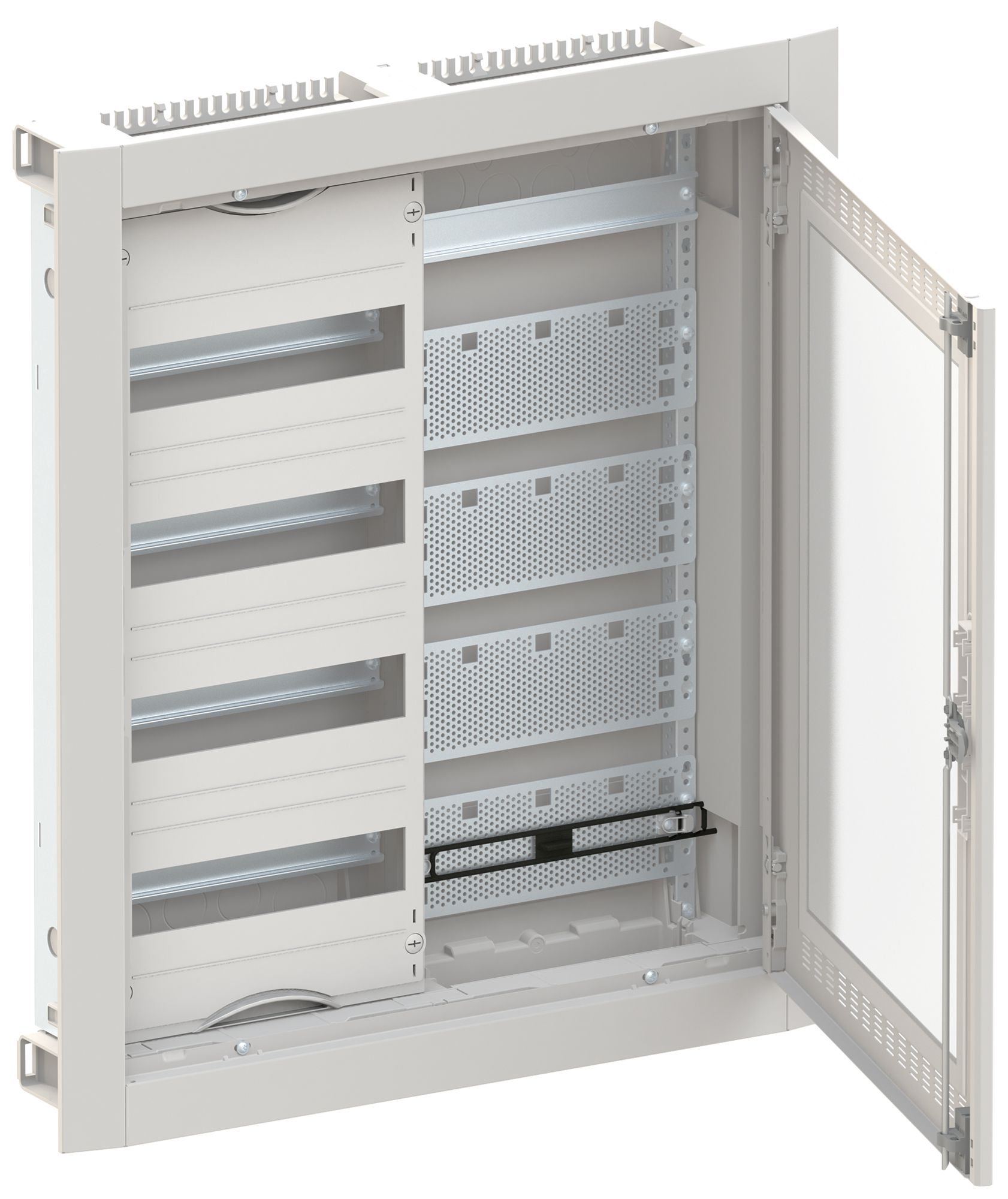 Distributeur ENC ABB ComfortLine 4 rangées 48UM avec porte WiFi 615×714×125mm
