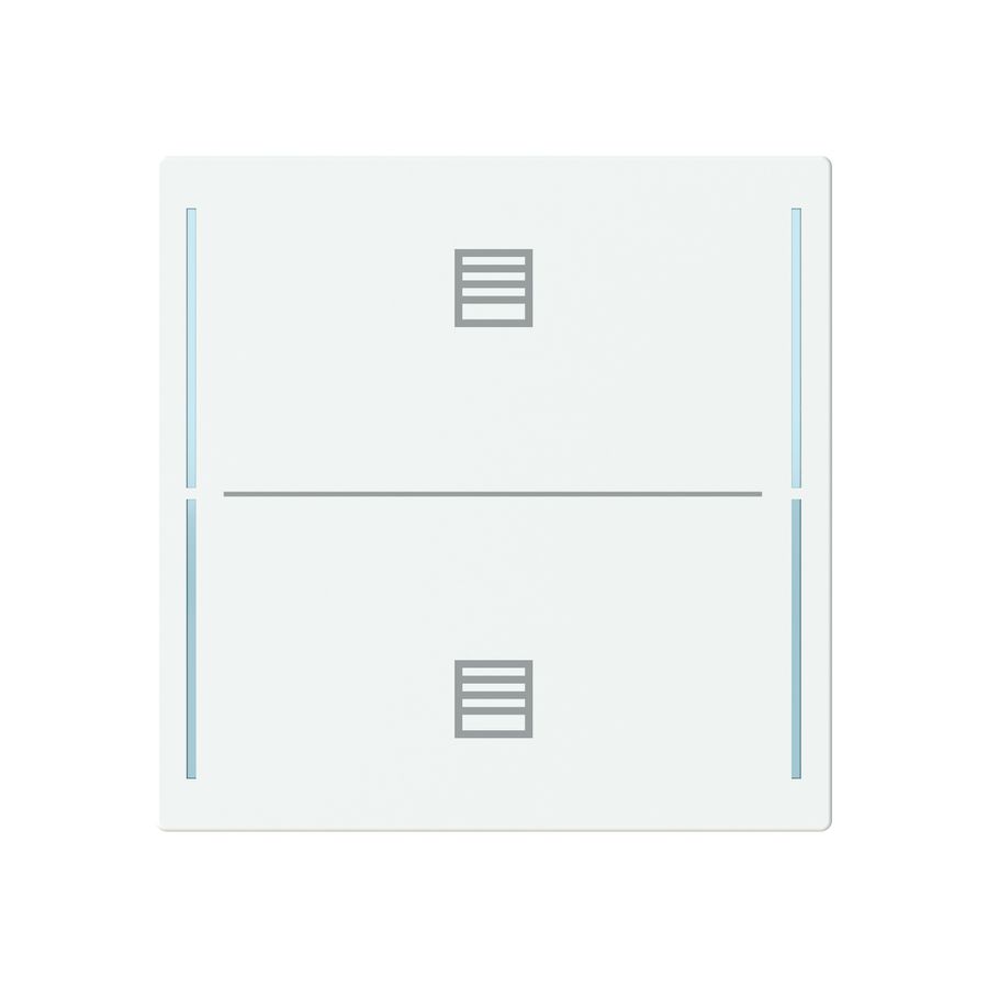 Tasterabdeckung ABB SIDUS touch 2-fach "Taster-Jalousie" weiss