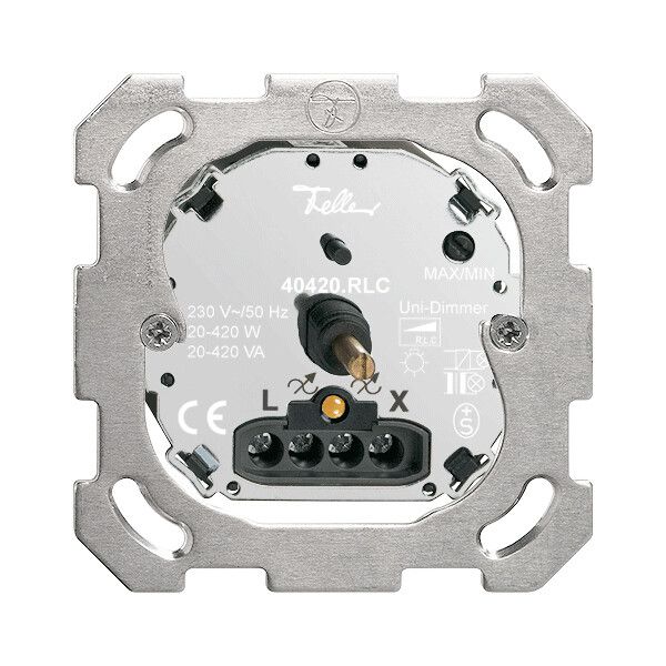 Einsatz Drehdimmer FH 20…420W Universal, beleuchtbar LED gelb