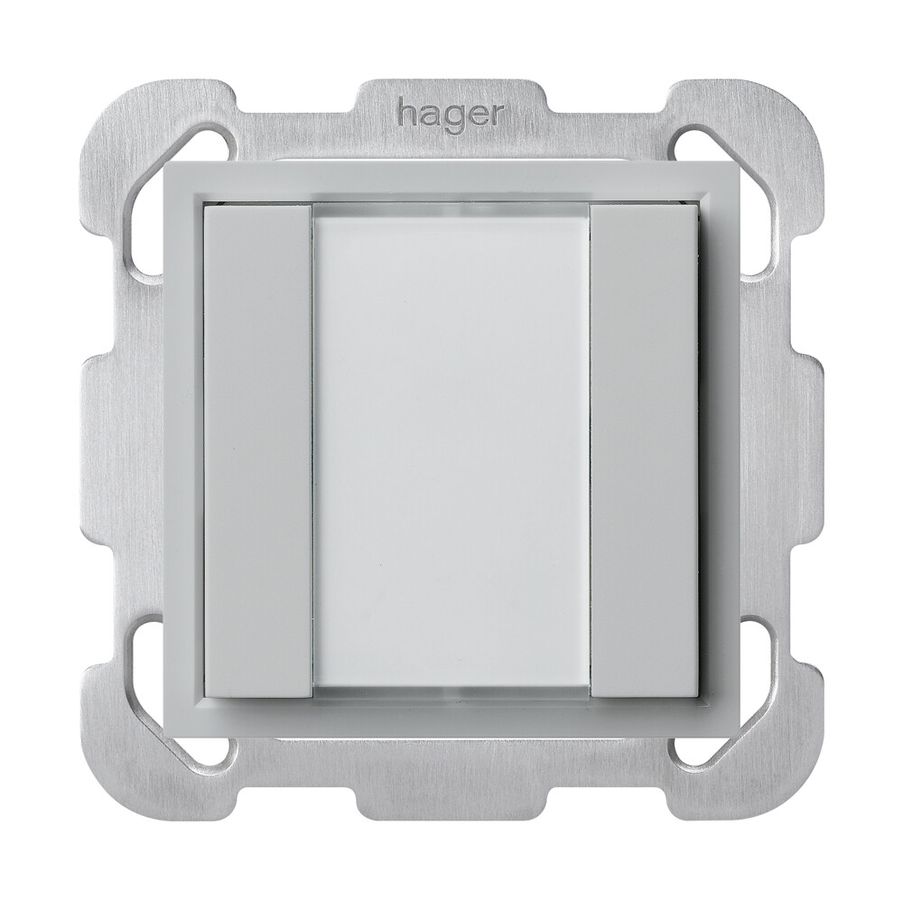 Pulsante universale INC 2×kallysto B con LED grigio chiaro