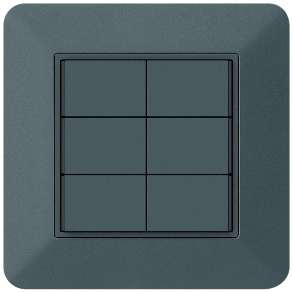 UP-Taster KNX KTR 6×Tasten 6×Betätigungspunkte LED anthrazit