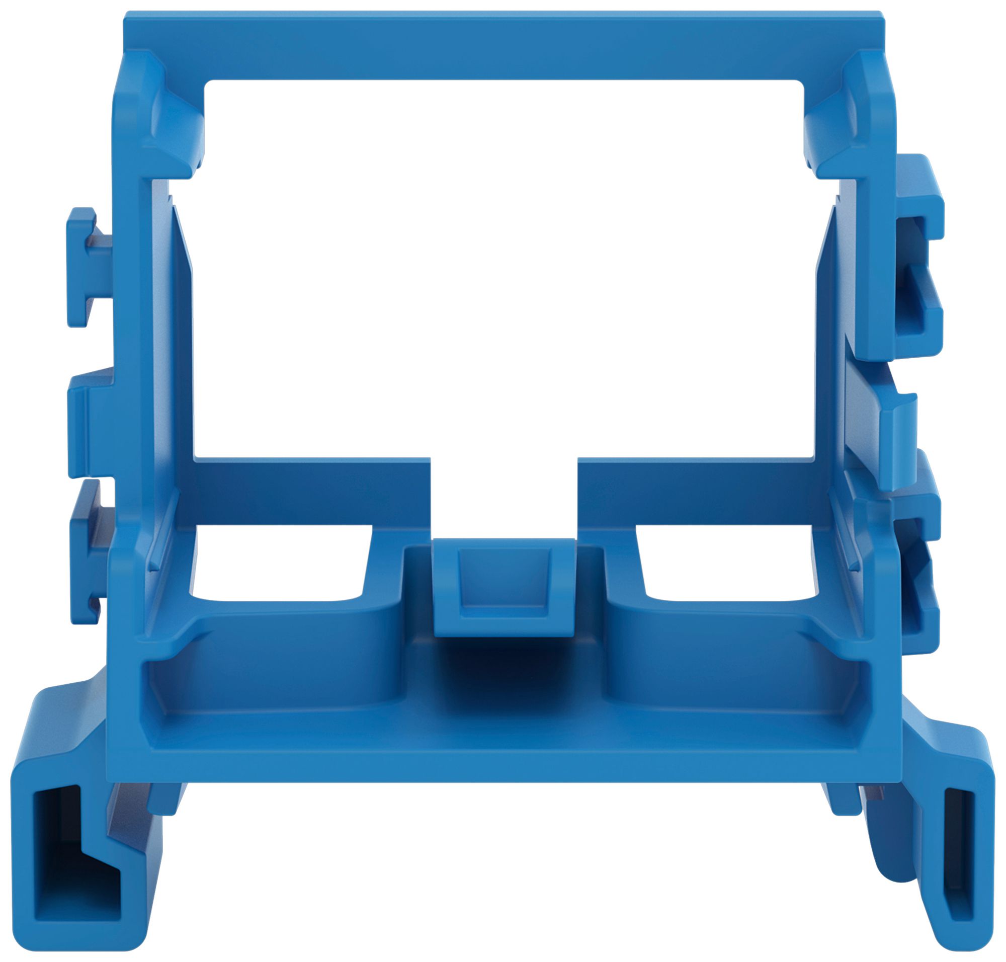 Befestigungsadapter WAGO o.Zugentlastung für 10×4mm² TH35 bl