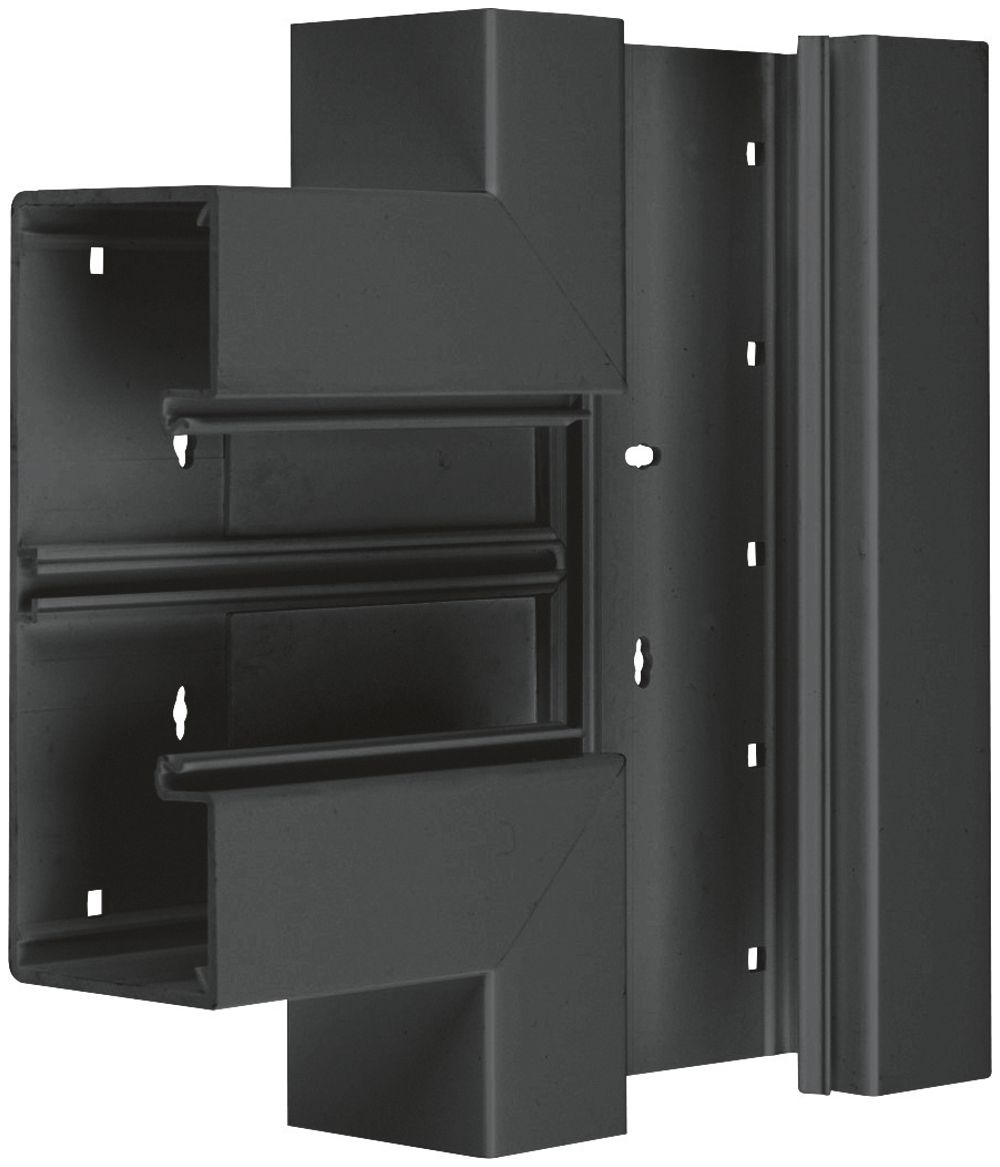 T-Stück Hager BR 65×170mm Oberteil 80mm schwarz