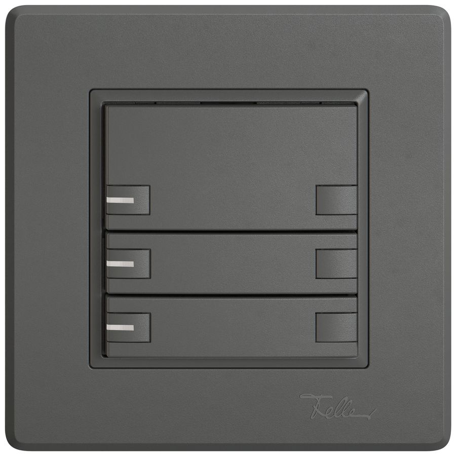 Poussoir universel ENC EDIZIO.liv UNI SNAPFIX® s.LED 6× comm.1T grf