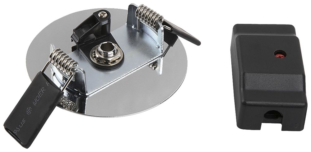 EB-Deckenrosette SLV FITU Leuchtenanschlussadapter Ø85×33mm chrom