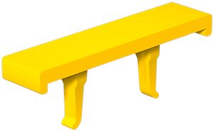 Marqueur de borne Weidmüller WAD 12 MC B GE/SW 36.2×11.9mm PA66 jaune