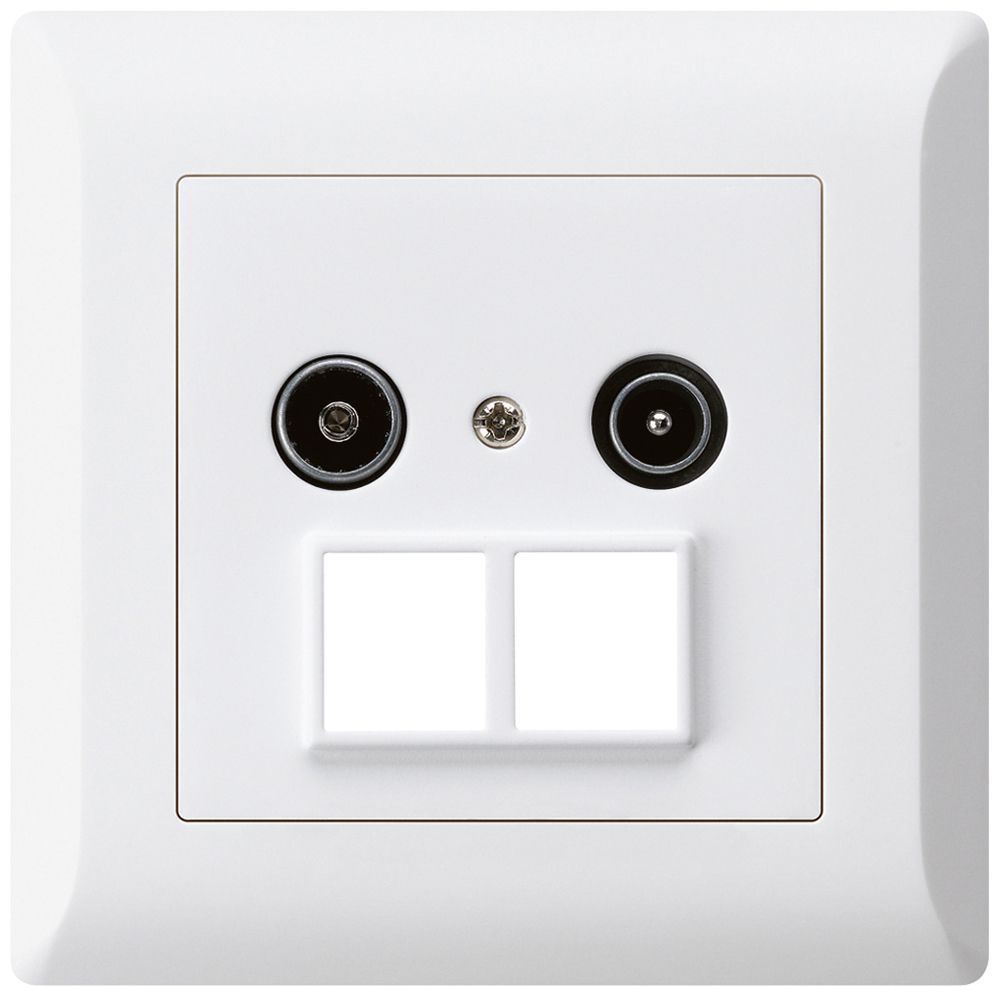 UP-Antennendose R/TV HMS kallysto.line 19dB weiss