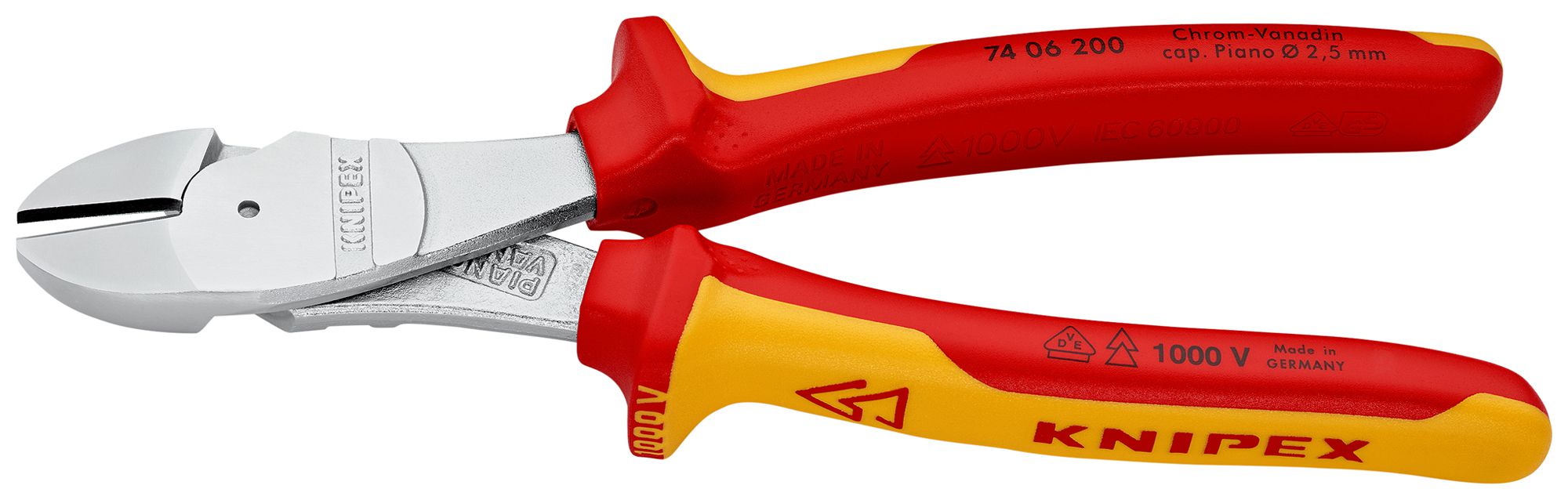 Kraft-Seitenschneider KNIPEX, 200mm