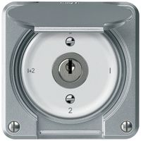 UP-Schlüsselschalter robusto Serienschalter 16A 250V 86×86mm Aluminium