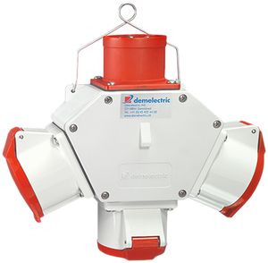 Kreuzverteiler Demelectric HG840 3×CEE 32/5 1×Stecker CEE 32/5