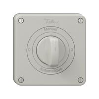 Drehschalter NEVO N.CO, 2/1 L, Drehgriff, KS, 0-Manuel-0-Automatique, lichtgrau