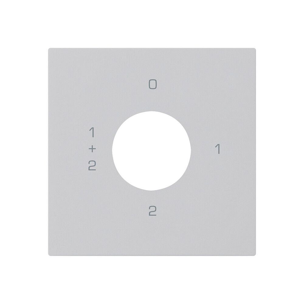 Kit frontale per interruttore a chiave S1 60×60mm kallysto 0-1-1+2-2 grigio chi.