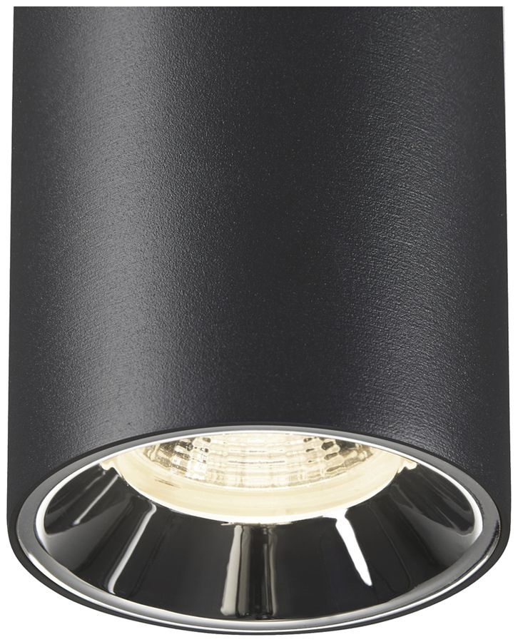 LED-Pendelleuchte SLV NUMINOS S 48V AD 16W 1170lm 940 DALI Ø60 schwarz/Silber