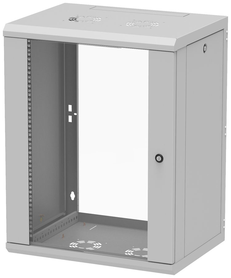 Netzwerk-Wandgehäuse 19" Z-Cube 15HE 767×600×450mm 60kg grau IP20