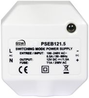 UP-Netzteil BSW 12VDC, 1.5A