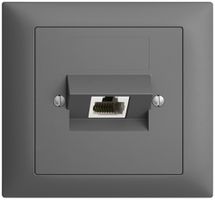 EB-Dose 1×RJ45/u 4P ITplus EDIZIOdue dunkelgrau