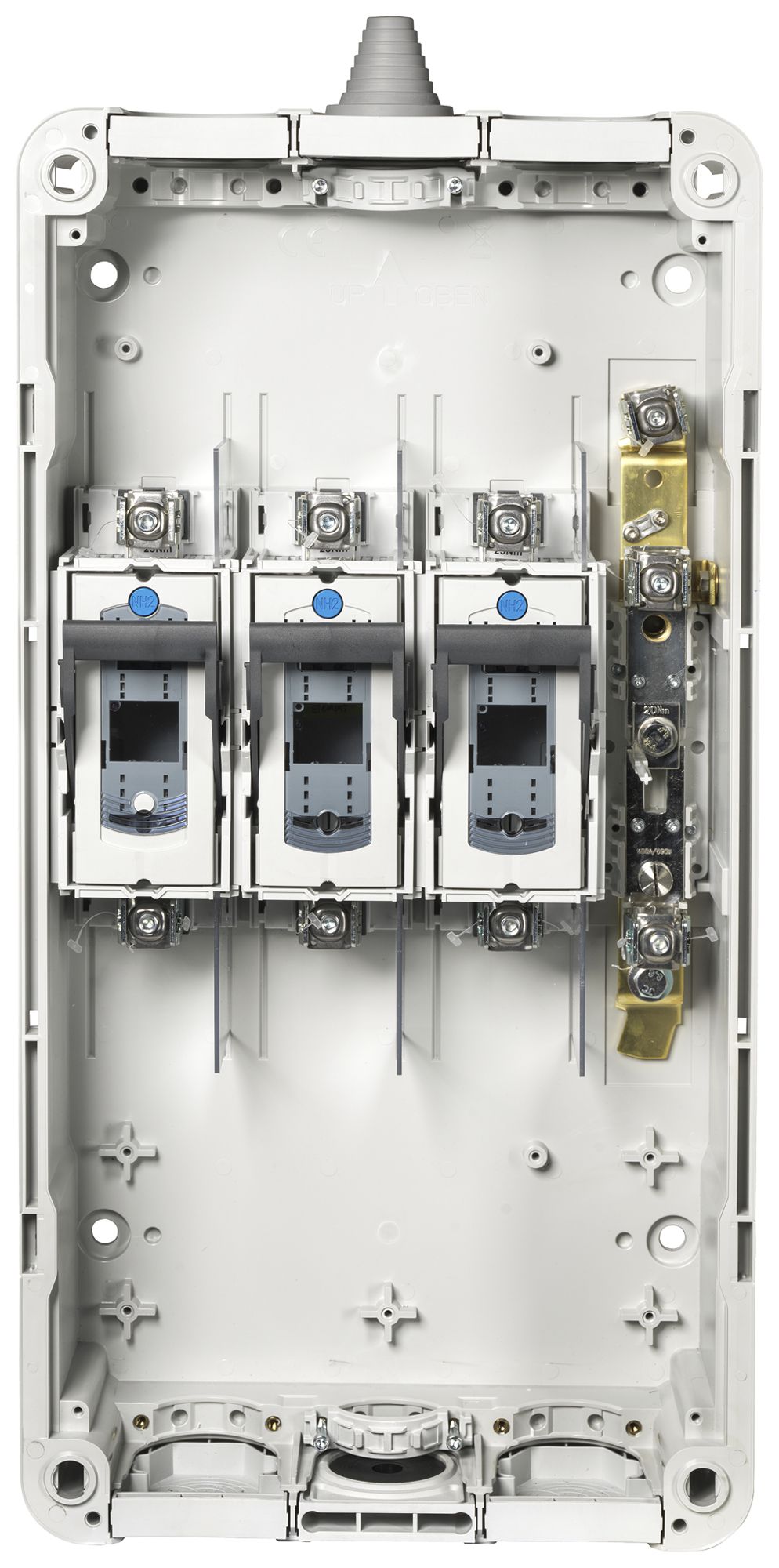 Hausanschlusskasten Schurter SKD 400A M12 KL AE 4P NH-Sicherung 850×428×187mm