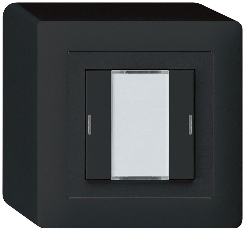 Poussoir AP kallysto KNX 2×noir LED RGB s/e-link