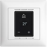 UP-Raumthermostat EDIZIOdue FMI weiss mit Display, Fussboden- und Raumregler