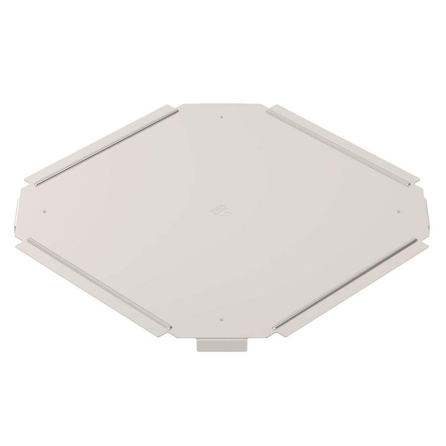 Deckel BET RKD zu Kreuzstück 200mm Edelstahl A2 blank
