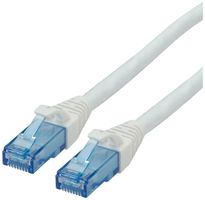 Cavo patch RJ45 ROLINE cat.6A U/UTP AWG26 LSZH bianco 0.3m