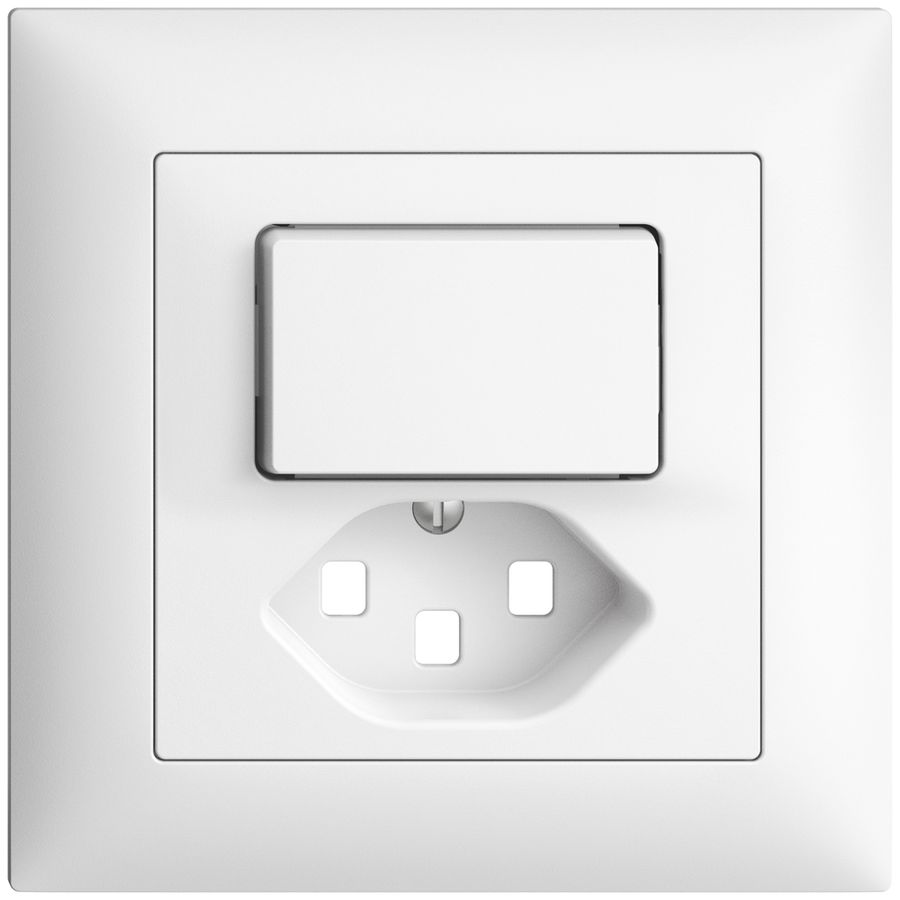 Kit frontal ENC EDIZIOdue blanc 88×88mm T23