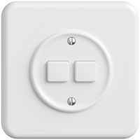 UP-Druckschalter 2K/2T Sdue Wiser weiss