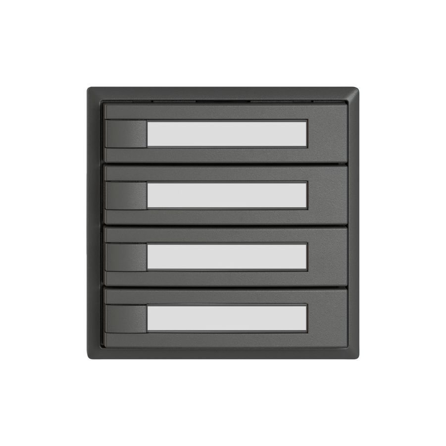 Universaltaster EDIZIO.liv UNI SNAPFIX® 12…48V o.LED 4× 1-Tbed.Pap.dgu