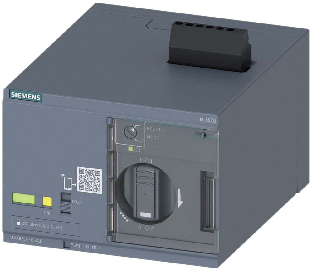 Azionatore a motore Siemens SENTRON per 3VA2 100…250, 24…60VDC