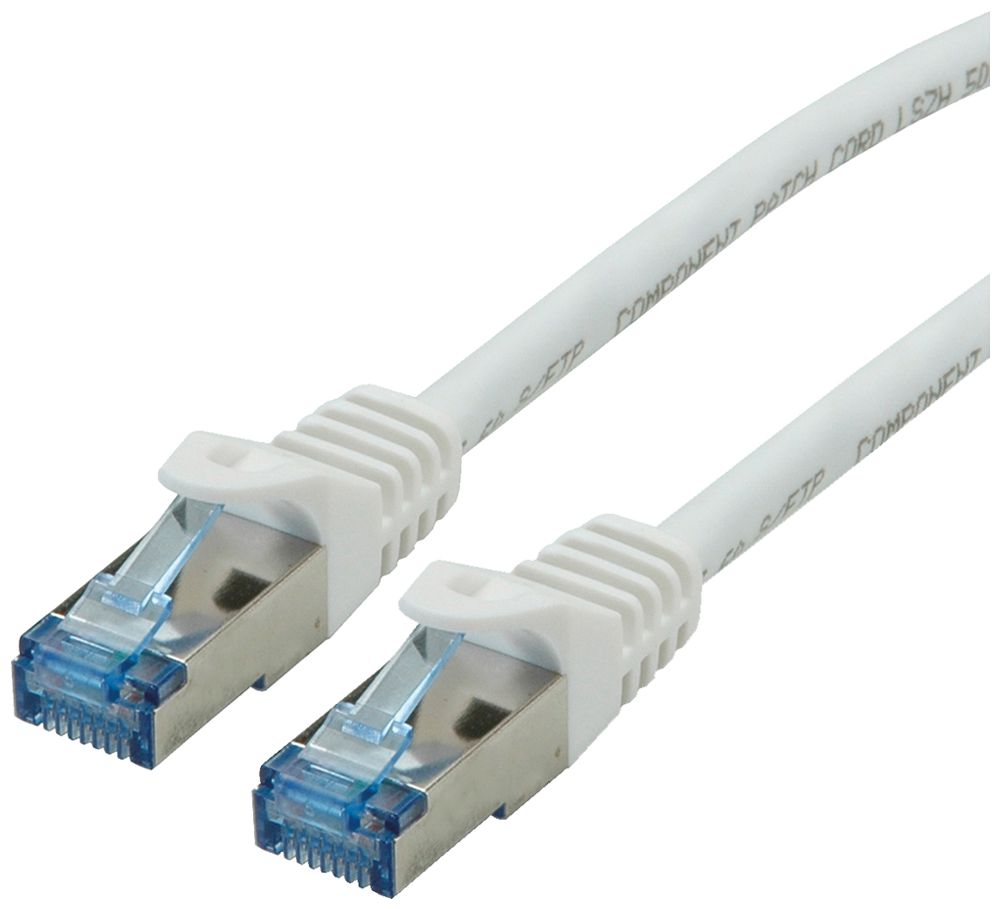 Cavo patch RJ45 ROLINE cat.6A S/FTP AWG26 LSZH bianco 3m