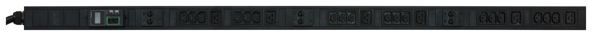 Prise multiple APC Easy Rack 62×1506×44mm 18×C13 6×C19 22kW 32A