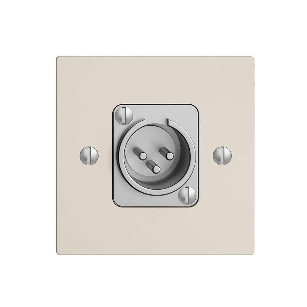 Anschlussdose XLR mit Stecker EDIZIOdue crema