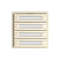 Poussoir KNX RGB EDIZIO.liv SNAPFIX® capteur temp.RGB-LED étiqu.4×com.2T cr