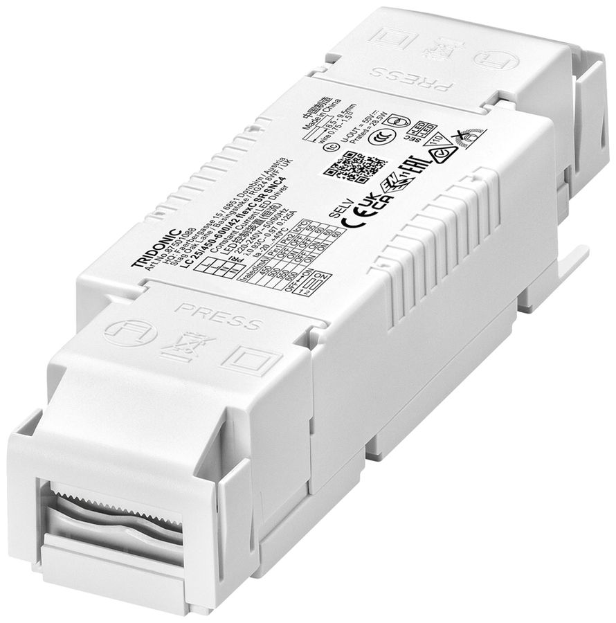 Alimentation LED Tridonic LC SNC4 18.9…25.2W 24…42V 450…600mA 147×42.8×29.8mm