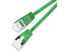 SLIM Patchkabel: 10cm, grün, 50-Pack Cat.6A, U/FTP, LSOH, Klinke unbrechbar