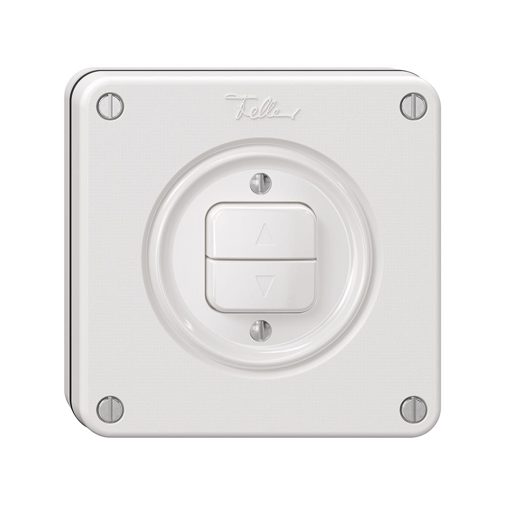 NUPU-Storentaster NEVO, 1-Kanal, Einbautiefe 18 mm, 87×87 mm, weiss
