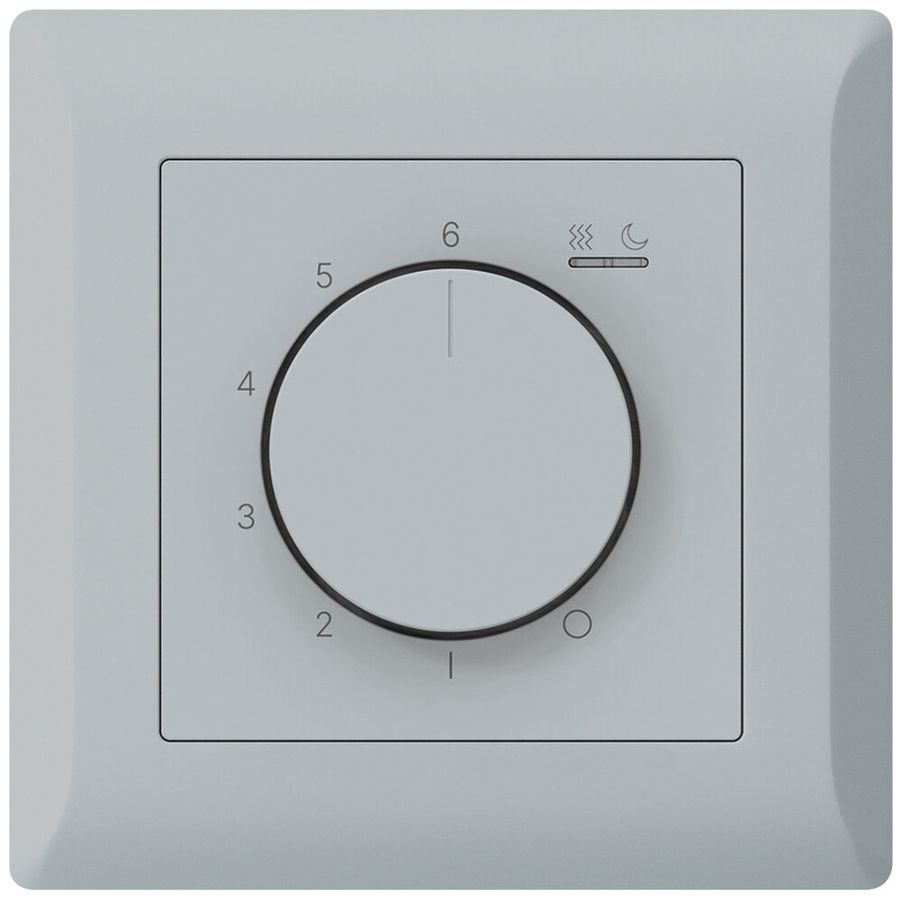 UP-Raumthermostat kallysto.line An/Aus 230VAC 4A 92×92mm grau