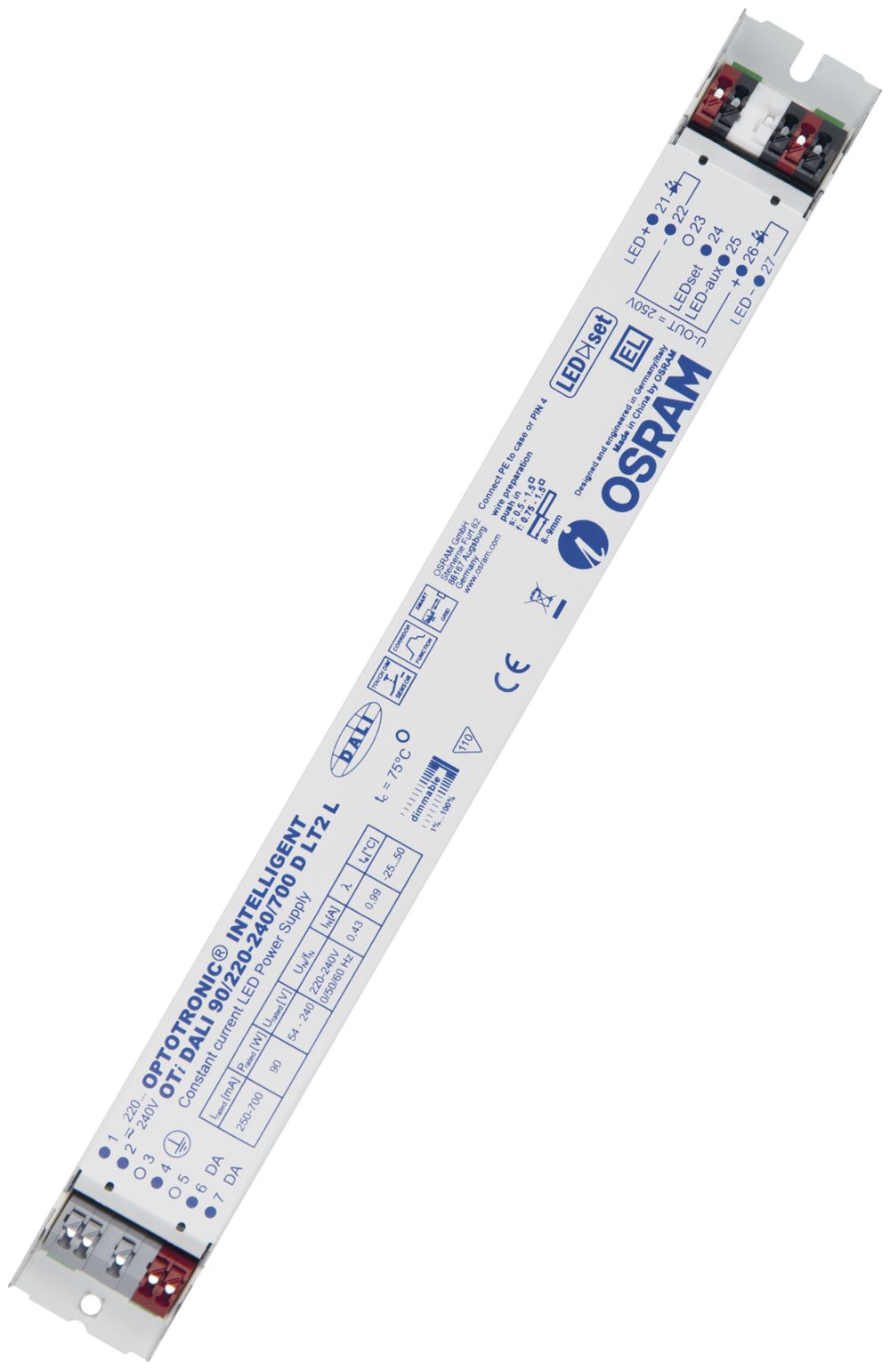 LED-Konverter Osram OTi LT2 L 700mA, 90W, IP20, DALI