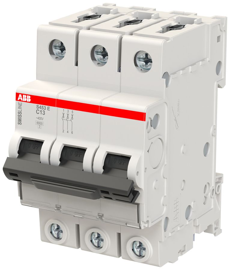 Leitungsschutzschalter ABB S453E SMISSLINE CL 3L C-13A 6kA