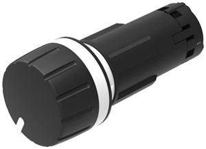 Potentiometer 1k 0.4W Griff sw, Ring/Geh. sw