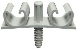 Befestigungsschelle FIX-RING MULTI Kunststoff 2×Ø22mm gu 40 Stück